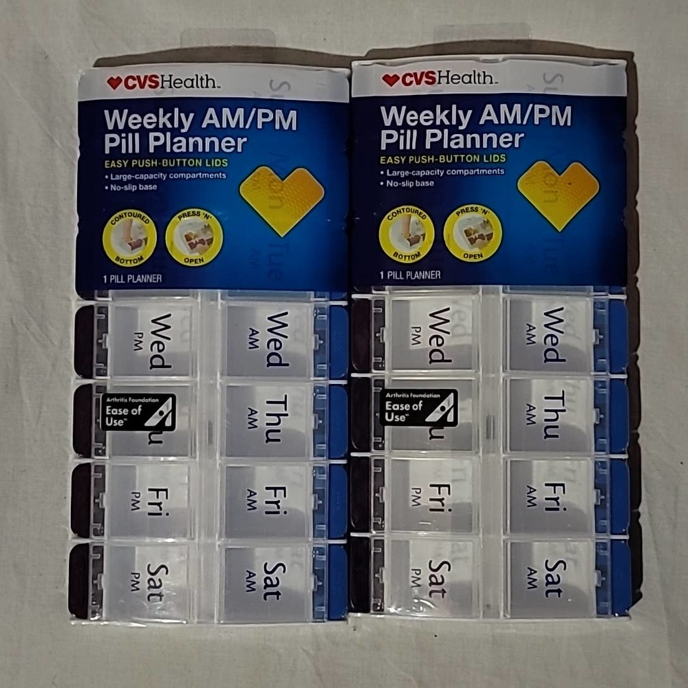 (2) Brand New CVS AM/PM Pill Planners